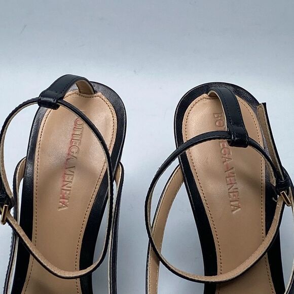 Bottega Veneta Stretch Strappy Wedge Sandals size 38.5 - Picture 11 of 14